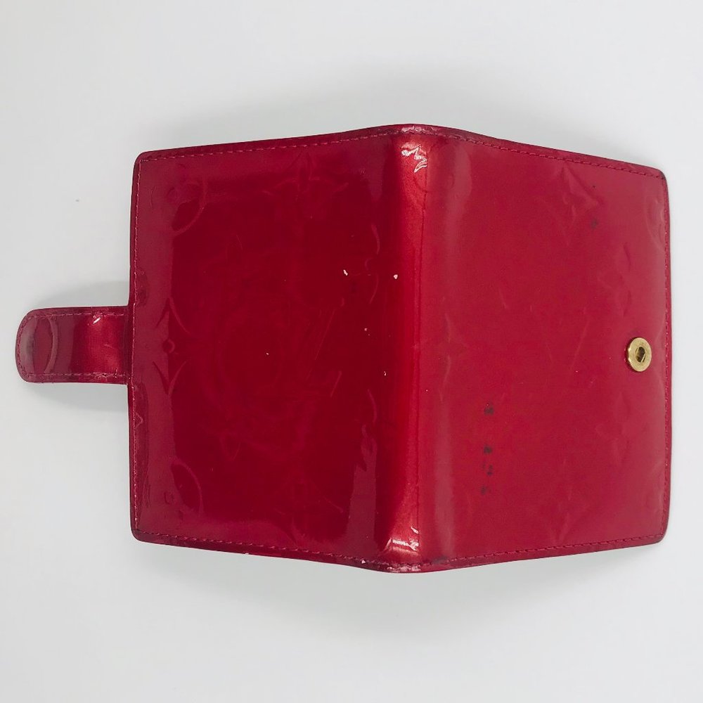 SOLD Louis Vuitton Vernis red leather wallet - Picture 5 of 8